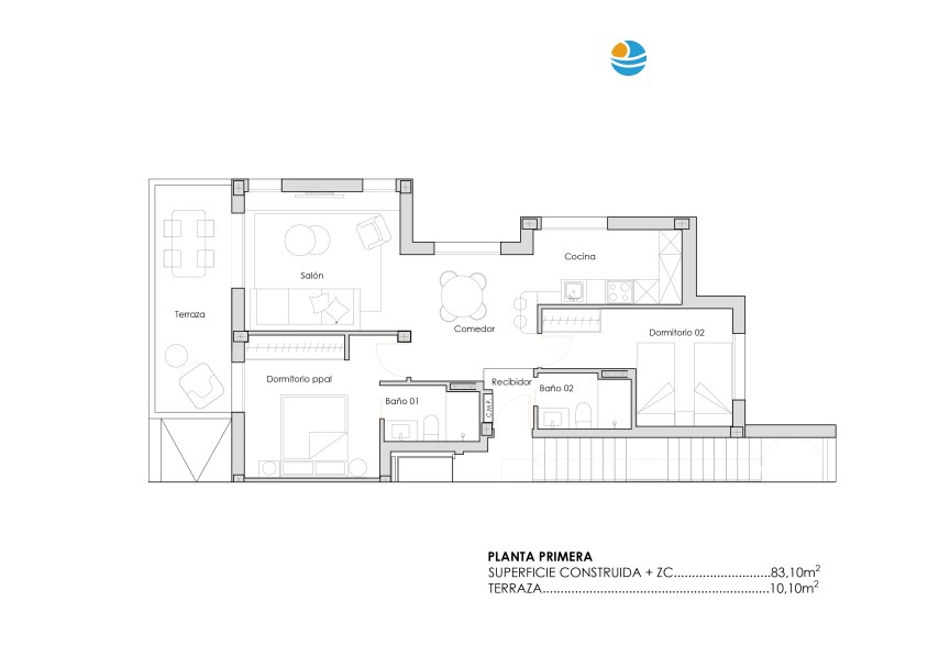 Grundriss touristisches Apartment